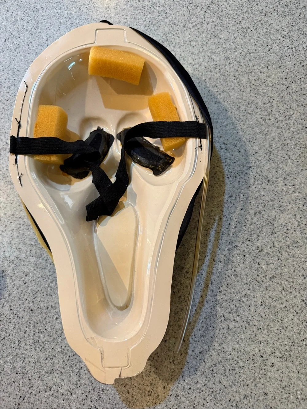 Ghostface Style Bleeding Mask - Scream Halloween Costume (No Pump)